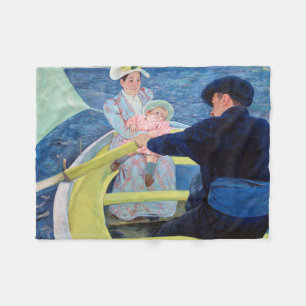 The Boating Party, Mary Cassatt Fleece Blanket