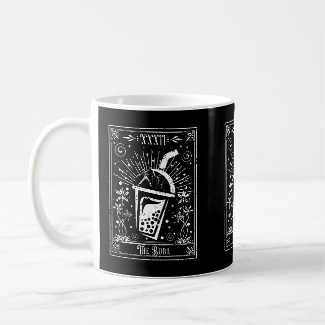 The Boba Tea Tarot Card Coffee Mug (Left)