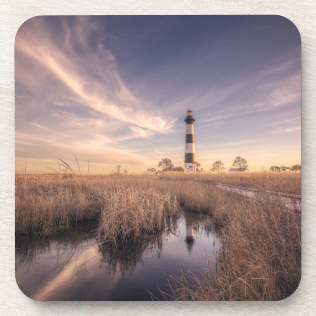 The Bodie Island Lighthouse  At Sunset Coaster (Front)