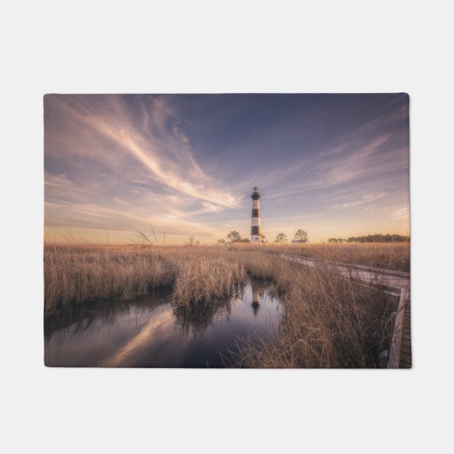 The Bodie Island Lighthouse  At Sunset Doormat (Front)