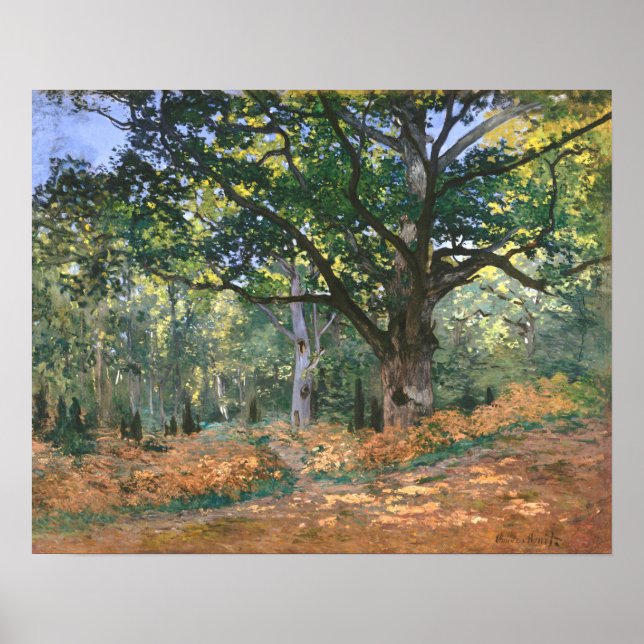 The Bodmer Oak, Fontainebleau Forest (1865) Poster (Front)