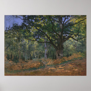 The Bodmer Oak, Fontainebleau Forest, Claude Monet Poster