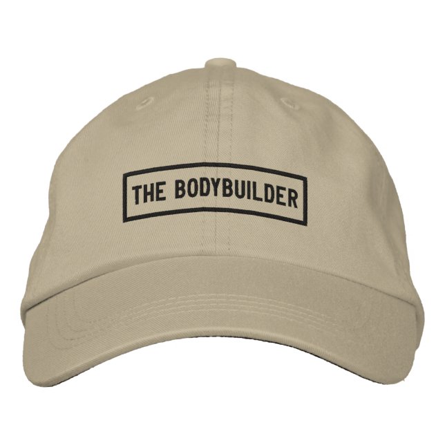 The Bodybuilder Headline Embroidery Embroidered Hat (Front)