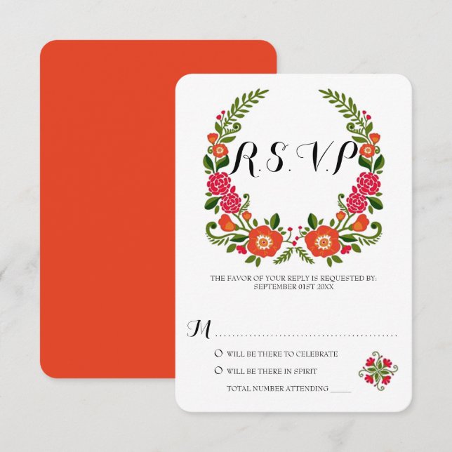 The Bohemian Summer Wedding Collection Invitation (Front/Back)