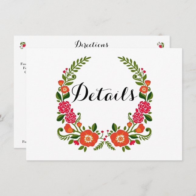 The Bohemian Summer Wedding Collection Invitation (Front/Back)