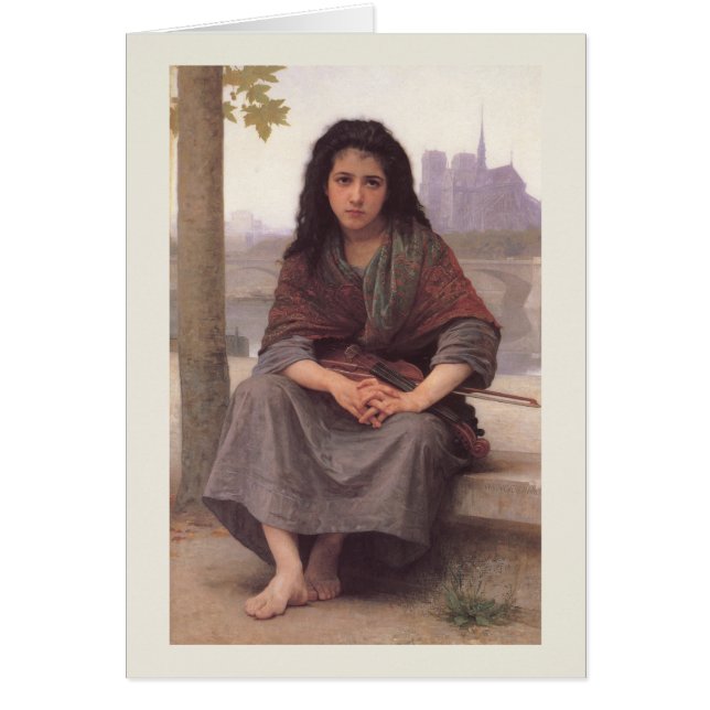 "The Bohemian" William-Adolphe Bouguereau Card (Front)