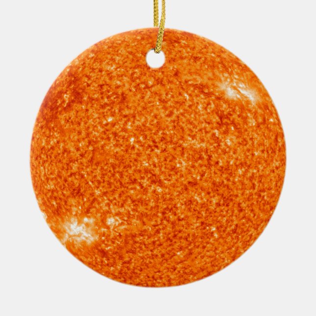 The Boiling Sun Ceramic Tree Decoration (Front)