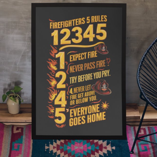 The Bold Firefighters Code Photo Print (Creator Uploaded)