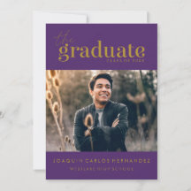 THE BOLD GRADUATE | PHOTO GRADUATION INVITATION