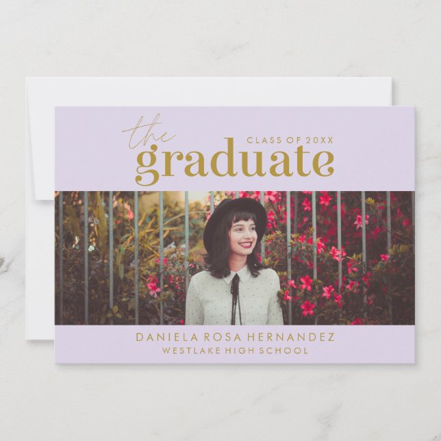 THE BOLD GRADUATE | PHOTO GRADUATION INVITATION