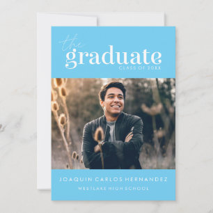 THE BOLD GRADUATE PHOTO GRADUATION INVITATION