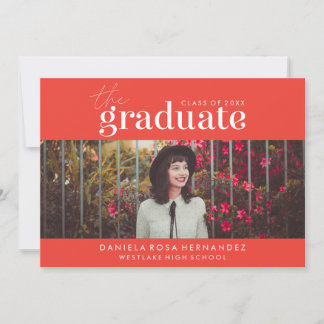 THE BOLD GRADUATE | PHOTO GRADUATION INVITATION