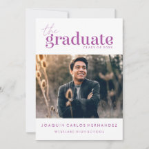 THE BOLD GRADUATE | PHOTO GRADUATION INVITATION