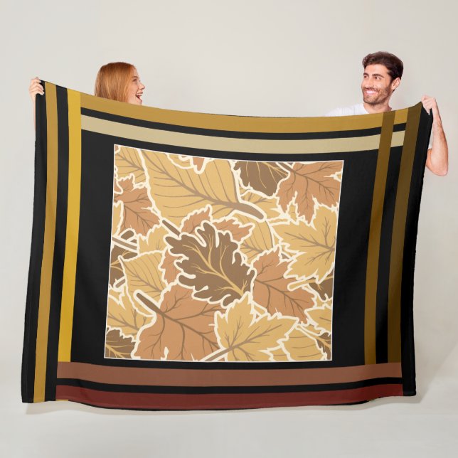 The Boldness of Fall Fleece Blanket (In Situ)