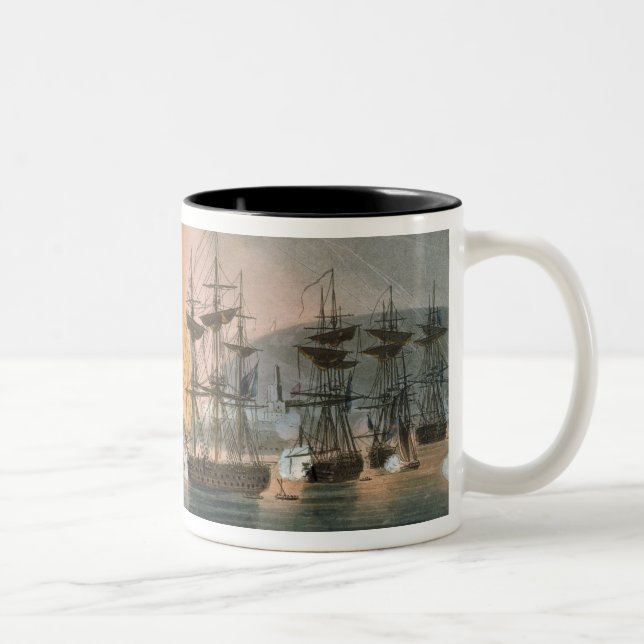 The Bombardment of Algiers, 27th August 1816, from Two-Tone Coffee Mug (Right)