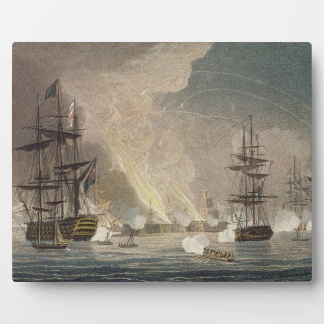 The Bombardment of Algiers by the Royal Navy, 1816 Plaque (Front)
