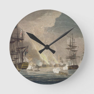 The Bombardment of Algiers by the Royal Navy, 1816 Round Clock