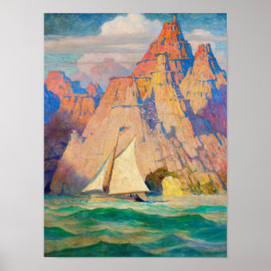 The Bonadventure, 1918 by Newell Convers Wyeth Poster