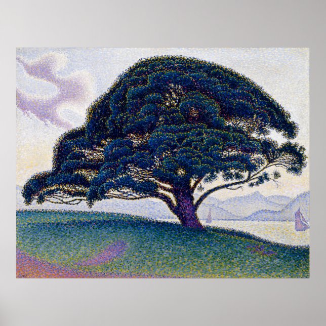 The Bonaventure Pine by Paul Signac Poster (Front)