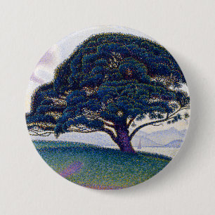 The Bonaventure Pine, Oil Painting, Paul Signac 7.5 Cm Round Badge