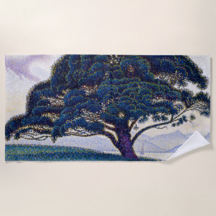 The Bonaventure Pine, Oil Painting, Paul Signac Beach Towel
