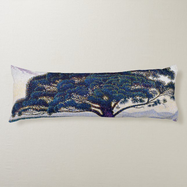 The Bonaventure Pine, Oil Painting, Paul Signac Body Cushion (Front)