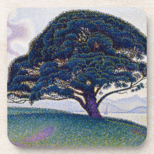 The Bonaventure Pine, Oil Painting, Paul Signac Coaster