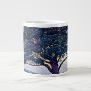 The Bonaventure Pine, Oil Painting, Paul Signac Large Coffee Mug