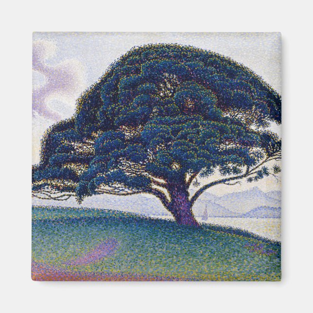 The Bonaventure Pine, Oil Painting, Paul Signac Magnet (Front)