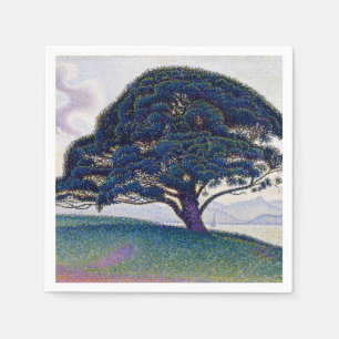 The Bonaventure Pine, Oil Painting, Paul Signac Napkin