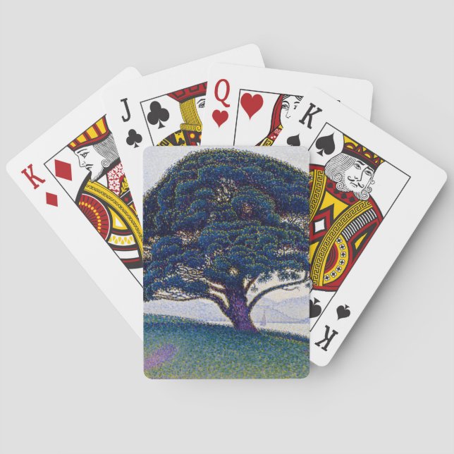 The Bonaventure Pine, Oil Painting, Paul Signac Playing Cards (Back)