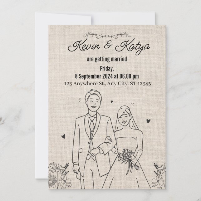 The bond of a lifetime: a wedding invitation (Front)