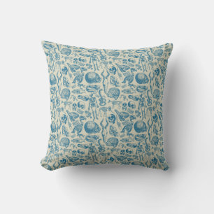 The Bone Collection Animal Skulls and Skeleton Cushion