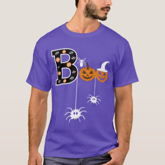 The boo and the pumpkin halloween vintage T-Shirt