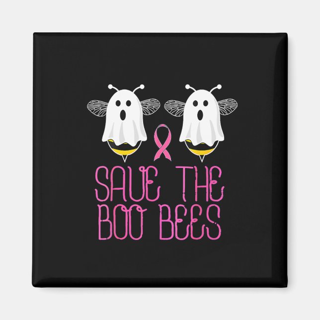 The Boo Bees Breast Cancer Halloween  Magnet (Front)
