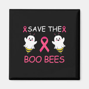 The Boo Bees Halloween Fun Breast Cancer Awareness Magnet