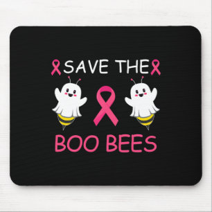 The Boo Bees Halloween Fun Breast Cancer Awareness Mouse Mat