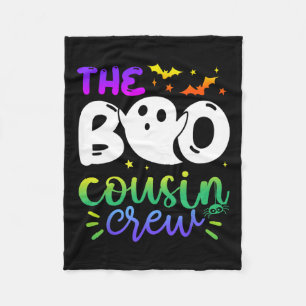 The Boo Cousin Crew Halloween Ghost Trick Treat Sq Fleece Blanket