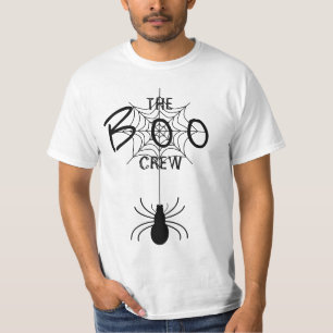 The boo crew- black spider & spider web T-Shirt