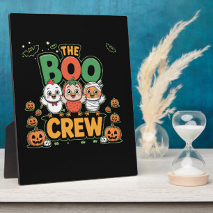 The Boo Crew Chicken Lover Halloween Funny Costume Plaque