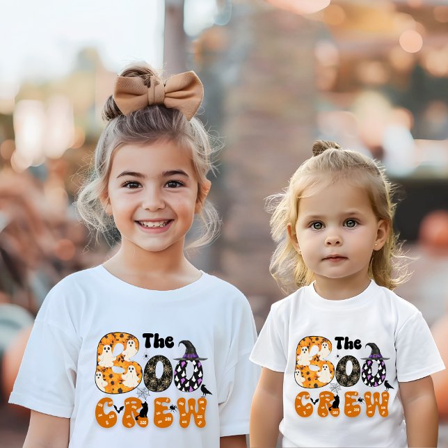 The Boo Crew Colourful Halloween Family Matching T-Shirt (Creator Uploaded)