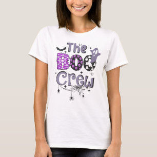 The Boo Crew Family Ghost Spider Halloween Black T-Shirt