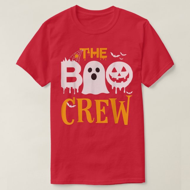 The Boo Crew Family Matching Halloween Ghost Trick T-Shirt (Design Front)