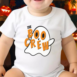 The Boo Crew Ghost Family Halloween White Baby Bodysuit