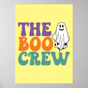 The Boo Crew - Ghost - Funny Halloween Poster