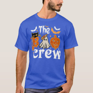 The Boo Crew Groovy Pumpkin And Cat Family Hallowe T-Shirt