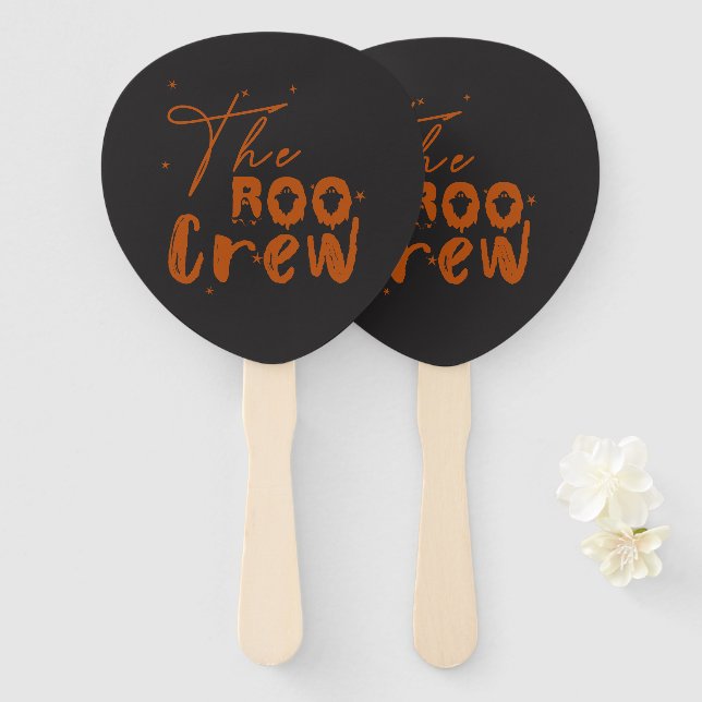 The Boo Crew Halloween Boo Set of Fans (Front and Back)