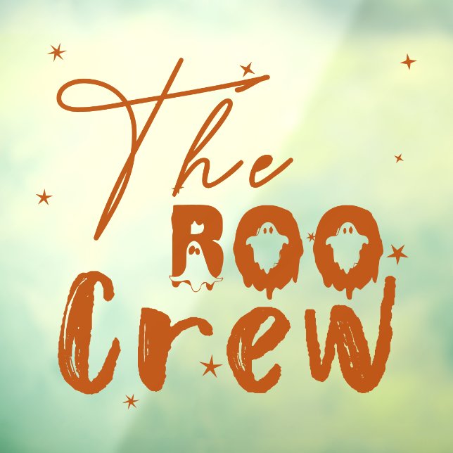 The Boo Crew Halloween Boo Window Cling (Sheet 3)