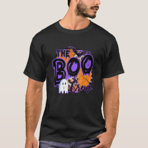 The Boo Crew Halloween Costume  Ghost Bat Spiderwe T-Shirt
