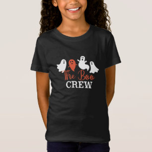 The Boo Crew Halloween Ghost Family White Orange T-Shirt